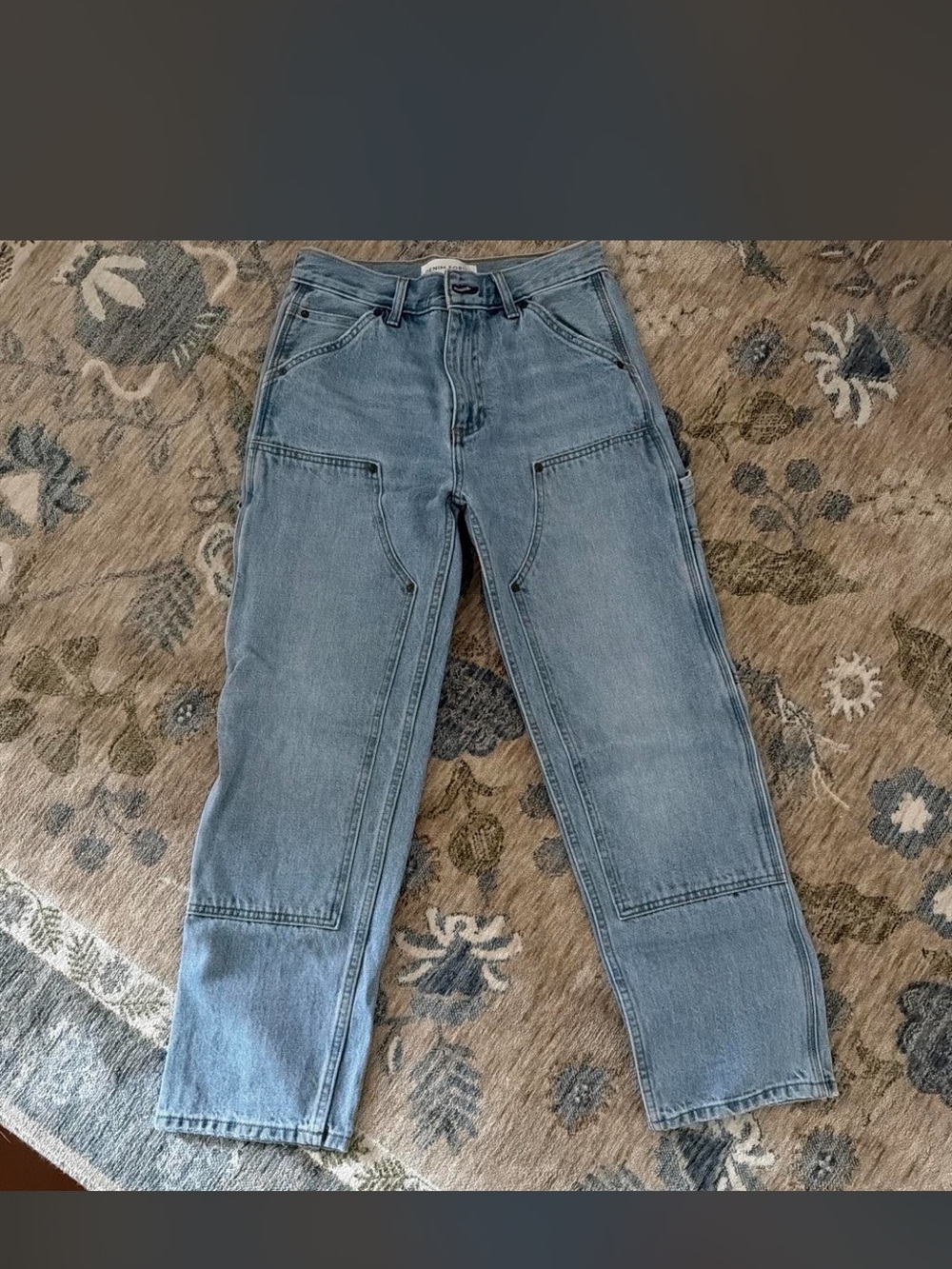 Aritzia Light Blue Straight-Leg Carpenter Jeans